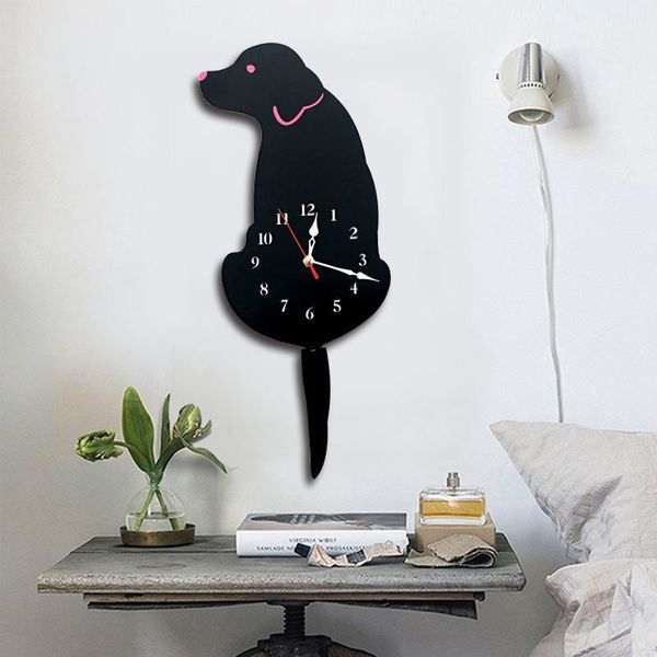 wall clocks clock modern design creative dog acrylic with swing tail pendulum nordic style home decor watch
wall clocks clock modern design creative dog acrylic with swing tail pendulum nordic style home decor watch