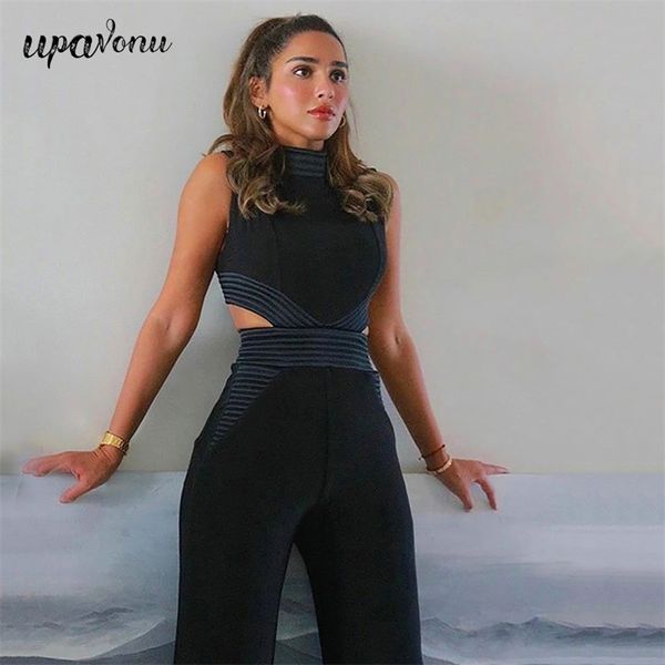 summer women black bandage jumpsuit stand collar sleeveless hollow elegant bodycon club party flare 210524, Black;white
summer women black bandage jumpsuit stand collar sleeveless hollow elegant bodycon club party flare 210524, Black;white