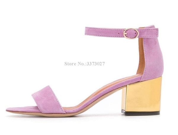 lady purple suede chunky heel sandals fashion concise style middle women dress large size banquet shoes, Black
lady purple suede chunky heel sandals fashion concise style middle women dress large size banquet shoes, Black
