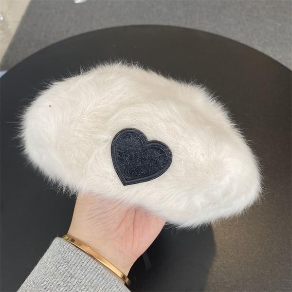 berets heart embroidery knitted fur warm french artist beret women female walking cap autumn winter beanies gorros, Blue;gray
berets heart embroidery knitted fur warm french artist beret women female walking cap autumn winter beanies gorros, Blue;gray