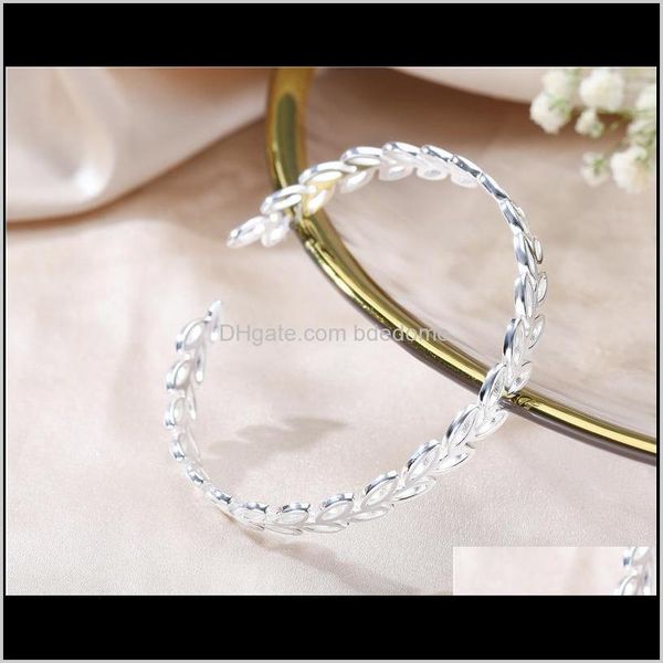 bracelets jewelry drop delivery 2021 charm s925 sterling sier fashion simple hollow leaf twig open bracelet bangle ladies women gift olqfn, Black
bracelets jewelry drop delivery 2021 charm s925 sterling sier fashion simple hollow leaf twig open bracelet bangle ladies women gift olqfn, Black