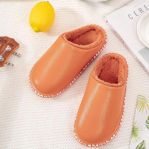 leather home slippers for women winter warm plush cottonslippers bedroom genuine house indoor shoes, Black
leather home slippers for women winter warm plush cottonslippers bedroom genuine house indoor shoes, Black