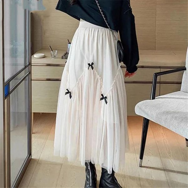 skirts sweet tulle pleated skirt women bow mesh lace school wear high waist long skrit 2021 elegant summer autumn streetwear, Black
skirts sweet tulle pleated skirt women bow mesh lace school wear high waist long skrit 2021 elegant summer autumn streetwear, Black