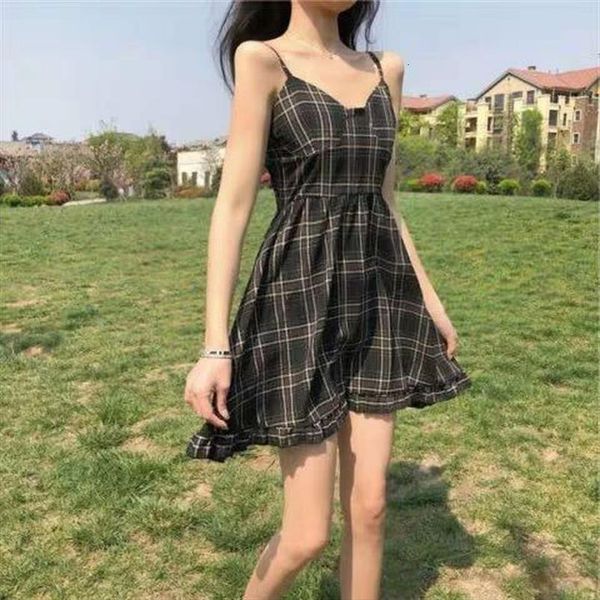 summer plaid slip fashion womens dresses sundresses sundress backless off shoulder vintage, Black;gray
summer plaid slip fashion womens dresses sundresses sundress backless off shoulder vintage, Black;gray