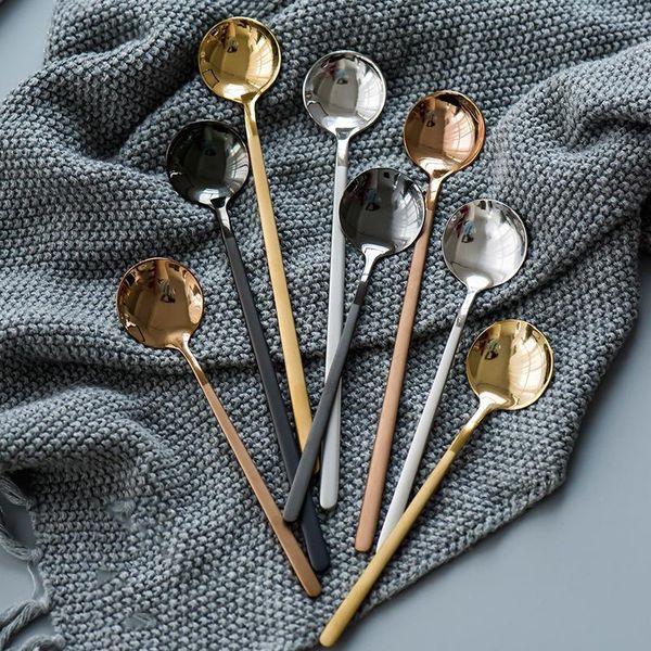 spoons stainless steel tea coffee ice cream fruit dessert spoon long handle teaspoons tableware home decoration
spoons stainless steel tea coffee ice cream fruit dessert spoon long handle teaspoons tableware home decoration