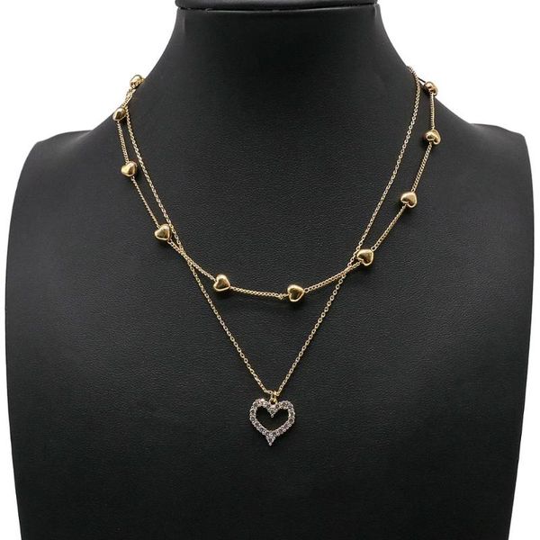 pendant necklaces lifefontier heart multi-layer necklace for women gold color cute chain choker jewelry collares gift, Silver
pendant necklaces lifefontier heart multi-layer necklace for women gold color cute chain choker jewelry collares gift, Silver