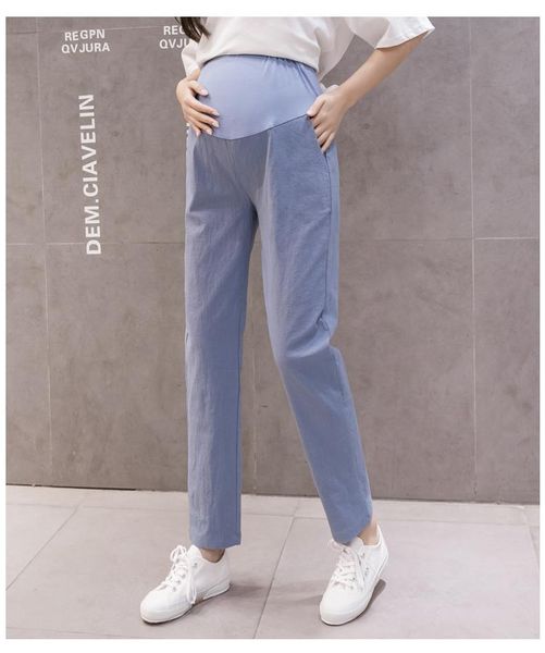 808# maternity pants summer casual high waist loose comfy belly support elastic trousers bottoms, White
808# maternity pants summer casual high waist loose comfy belly support elastic trousers bottoms, White