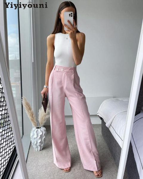 women's pants & capris yiyiyouni high waist loose straight trousers women button autumn wide leg female harajuku casual pink streetwear, Black;white
women's pants & capris yiyiyouni high waist loose straight trousers women button autumn wide leg female harajuku casual pink streetwear, Black;white