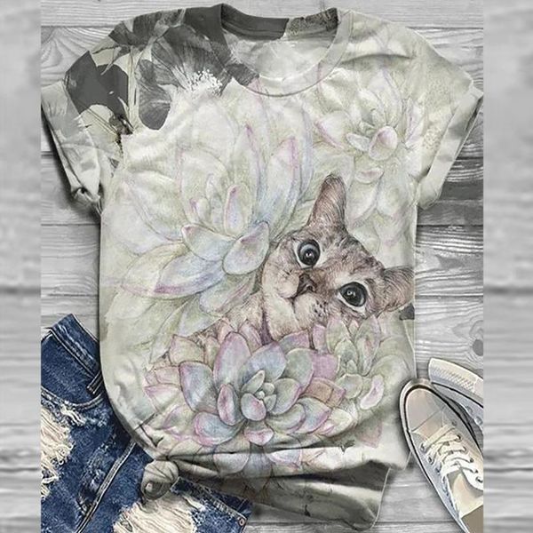 women's t-shirt women casual animal printed o-neck tee shirt plus size clothing female korean fashion for womens street harajuku, White
women's t-shirt women casual animal printed o-neck tee shirt plus size clothing female korean fashion for womens street harajuku, White