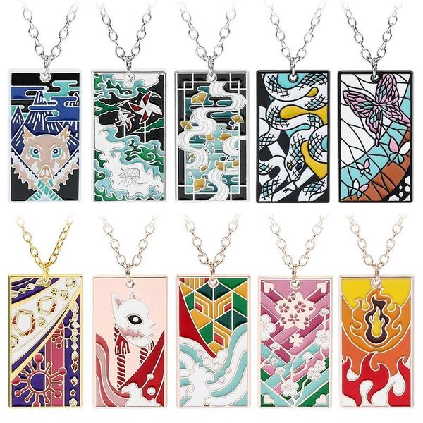 chains demon slayer necklace woman cartoon square women necklaces long couples animation peripherals tanjiro trendy metal halskette, Silver
chains demon slayer necklace woman cartoon square women necklaces long couples animation peripherals tanjiro trendy metal halskette, Silver