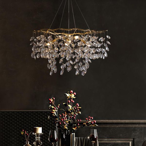 pendant lamps postmodern light luxury crystal chandelier living room dining bedroom all copper creative art villa club bar lamp
pendant lamps postmodern light luxury crystal chandelier living room dining bedroom all copper creative art villa club bar lamp