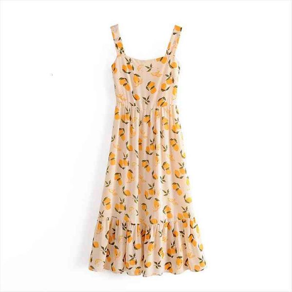 merodi summer vintage french womens dresses style high waist lemon print long chic lady pleated slim sling dress vestido de, Black;gray
merodi summer vintage french womens dresses style high waist lemon print long chic lady pleated slim sling dress vestido de, Black;gray