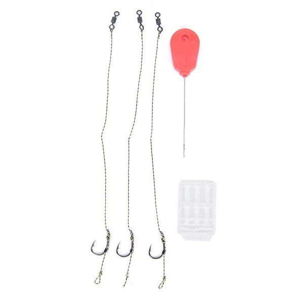 1set carp fishing hair rigs set terminal tackle kit ready made with bait needle boilie sers hooks
1set carp fishing hair rigs set terminal tackle kit ready made with bait needle boilie sers hooks