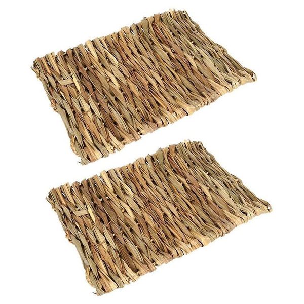 small animal supplies 2 pack chew toy beds natural handwoven grass mats for hamsters,rabbits,parrot guinea pig and ferret 40x28cm
small animal supplies 2 pack chew toy beds natural handwoven grass mats for hamsters,rabbits,parrot guinea pig and ferret 40x28cm