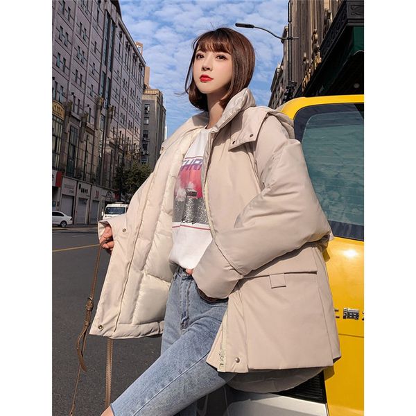 leather plus size winter and thick coats parka with hood down cottonseabed outerwear loose mujer solid puff coat f1444 8mw8, Black
leather plus size winter and thick coats parka with hood down cottonseabed outerwear loose mujer solid puff coat f1444 8mw8, Black