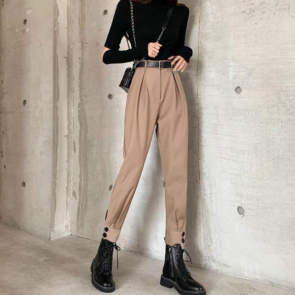women's pants & capris 2021 spring summer women zipper sashes high waist trousers female safari style button beam feet pleated pencil n, Black;white
women's pants & capris 2021 spring summer women zipper sashes high waist trousers female safari style button beam feet pleated pencil n, Black;white