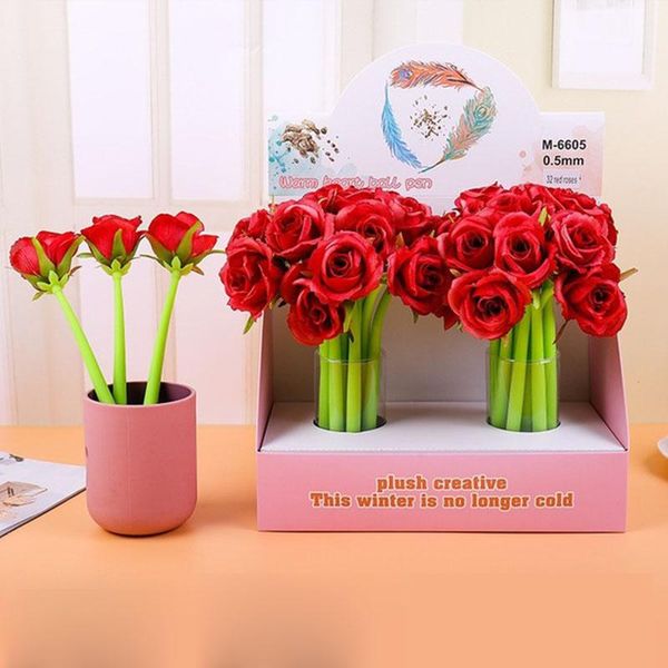 gel pens 24 pcs/lot simulation flower bendable pen cute 0.5 mm black ink signature promotional gift stationery school supplies
gel pens 24 pcs/lot simulation flower bendable pen cute 0.5 mm black ink signature promotional gift stationery school supplies