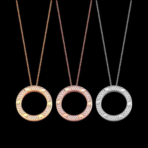 3 colors love big cake starry necklace foreign trade style nail pattern full diamond ring fashion jewelry titanium steel chain wholesale, Silver
3 colors love big cake starry necklace foreign trade style nail pattern full diamond ring fashion jewelry titanium steel chain wholesale, Silver