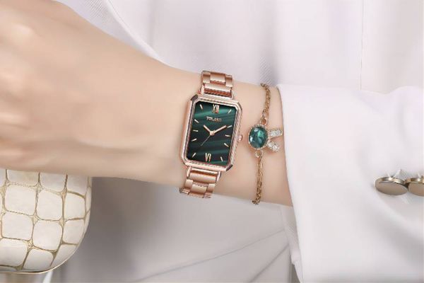 small green watch steel band quartz casual fashion trend ladies watches, Slivery;golden
small green watch steel band quartz casual fashion trend ladies watches, Slivery;golden