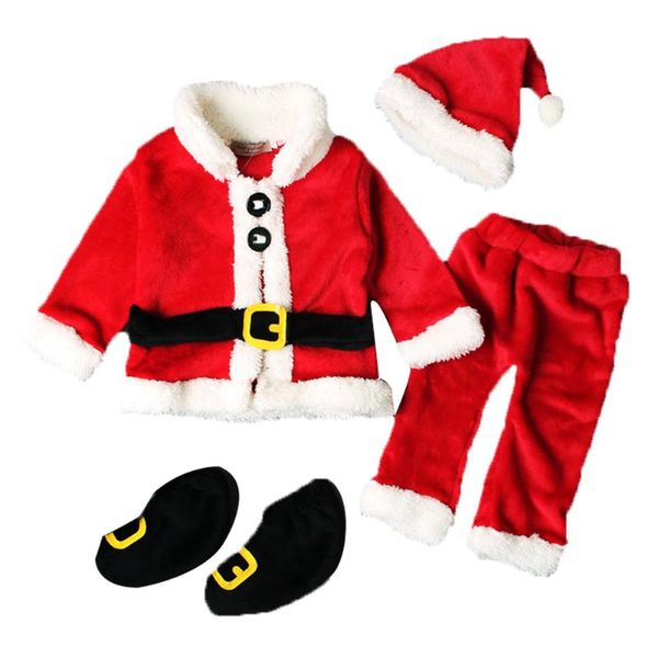 clothing sets 6m-3y christmas baby santa costumes toddler born kid boys girls red xmas clothes set warm coat pants hat shoes 4pcs/set, White
clothing sets 6m-3y christmas baby santa costumes toddler born kid boys girls red xmas clothes set warm coat pants hat shoes 4pcs/set, White