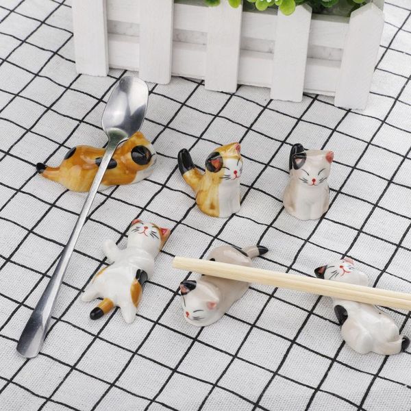 chopsticks fork holder ceramic lovely cat dinner table ornament kitchen supplies set
chopsticks fork holder ceramic lovely cat dinner table ornament kitchen supplies set
