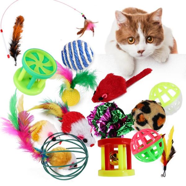cat toys set funny stick bell ball feather toy creative assorted interactive play for kittens
cat toys set funny stick bell ball feather toy creative assorted interactive play for kittens