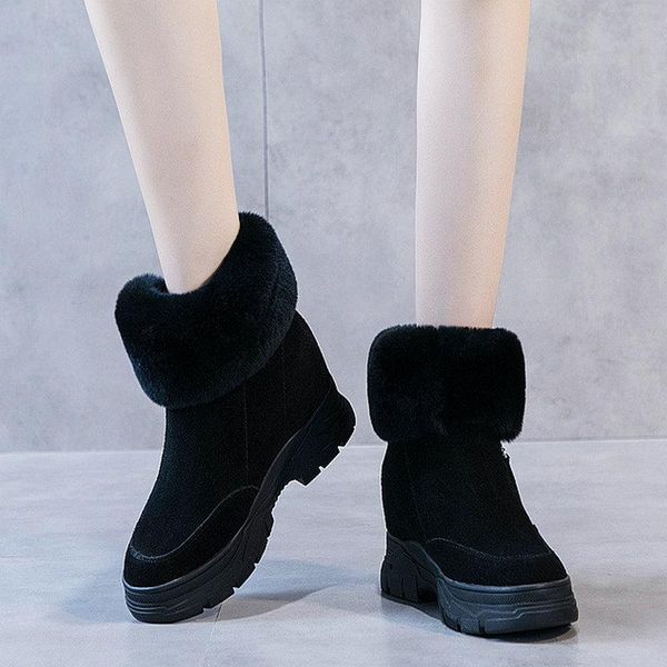 boots inner increase women's 2021 fashion winter 8cm warm and velvet casual shoes short tube platform shoes-24, Black
boots inner increase women's 2021 fashion winter 8cm warm and velvet casual shoes short tube platform shoes-24, Black
