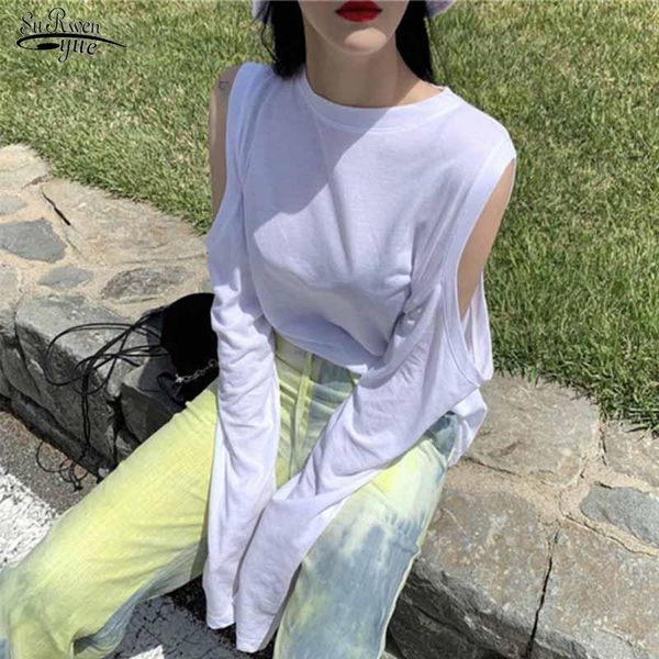 women's blouses & shirts autumn casual solid color o-neck long sleeve blouse women hollowed out shoulder loose lazy t-shirts fashion pu, White
women's blouses & shirts autumn casual solid color o-neck long sleeve blouse women hollowed out shoulder loose lazy t-shirts fashion pu, White