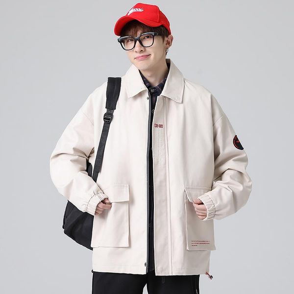 mens jacket spring autumn 2021 lightweight windbreakers casual patchwork korean style hip hop streetwear coat fashion men's jackets, Black;brown
mens jacket spring autumn 2021 lightweight windbreakers casual patchwork korean style hip hop streetwear coat fashion men's jackets, Black;brown
