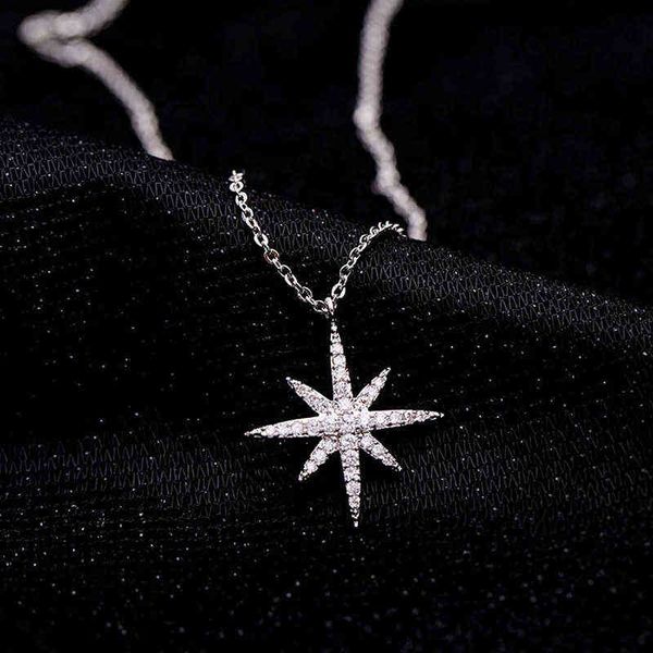 sweet fashion wild shooting star shines single eight-pointed necklace 925 sterling silver temperament women clavicle chain
sweet fashion wild shooting star shines single eight-pointed necklace 925 sterling silver temperament women clavicle chain
