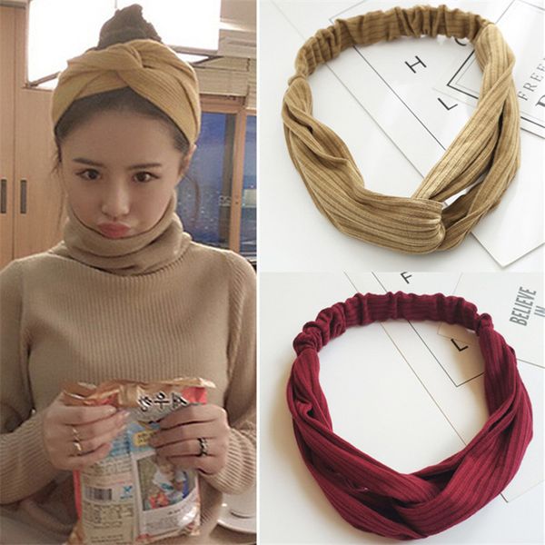 wide cross elastic headband cover knot knitting versatile women's hair accessories, Golden;silver
wide cross elastic headband cover knot knitting versatile women's hair accessories, Golden;silver