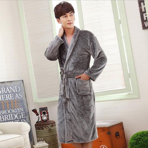 men's sleepwear genuine solid color men robe full sleeve shawl collar nightwear flannel microfiber sleep lounge robes, Black;brown
men's sleepwear genuine solid color men robe full sleeve shawl collar nightwear flannel microfiber sleep lounge robes, Black;brown