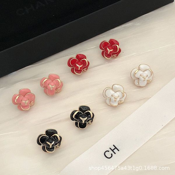 fashion versatile multi-color women's net red same temperament small fragrance camellia earrings s925 silver needle, Golden
fashion versatile multi-color women's net red same temperament small fragrance camellia earrings s925 silver needle, Golden