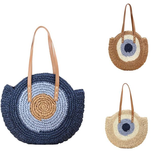 round straw woven bag womens fashion one shoulder portable reusable beach shopping pouch home storage organization purses bags
round straw woven bag womens fashion one shoulder portable reusable beach shopping pouch home storage organization purses bags