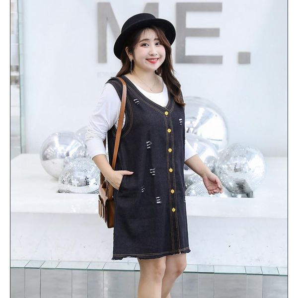women's vests women jean frayed ripped hole 2021 spring autumn lady sleeveless jackets plus over size 4xl 5xl female outerwear, Black;white
women's vests women jean frayed ripped hole 2021 spring autumn lady sleeveless jackets plus over size 4xl 5xl female outerwear, Black;white