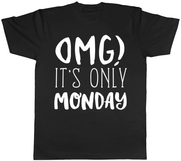 omg it's only monday mens t-shirt, White;black
omg it's only monday mens t-shirt, White;black