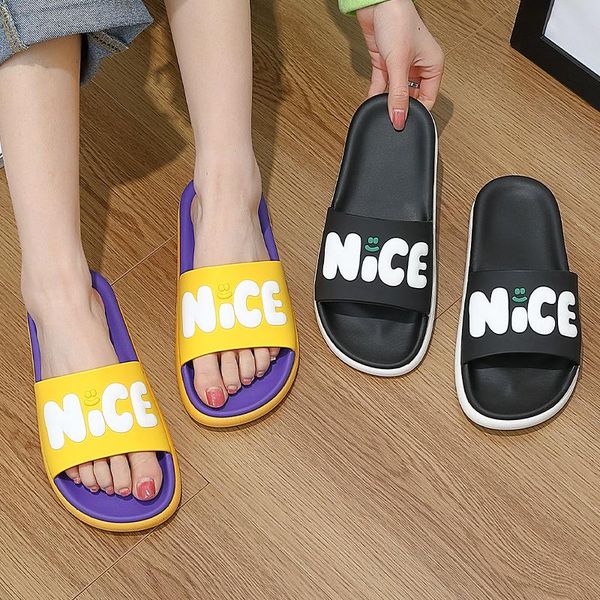 slippers summer shoes women cartoon print design soft sole flip flops for couples home indoor flat beach slides, Black
slippers summer shoes women cartoon print design soft sole flip flops for couples home indoor flat beach slides, Black