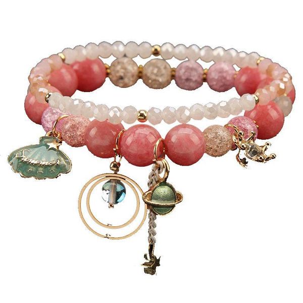charm bracelets korean star white shell girl bracelet for women multi- pendant beaded jewelry, Golden;silver
charm bracelets korean star white shell girl bracelet for women multi- pendant beaded jewelry, Golden;silver