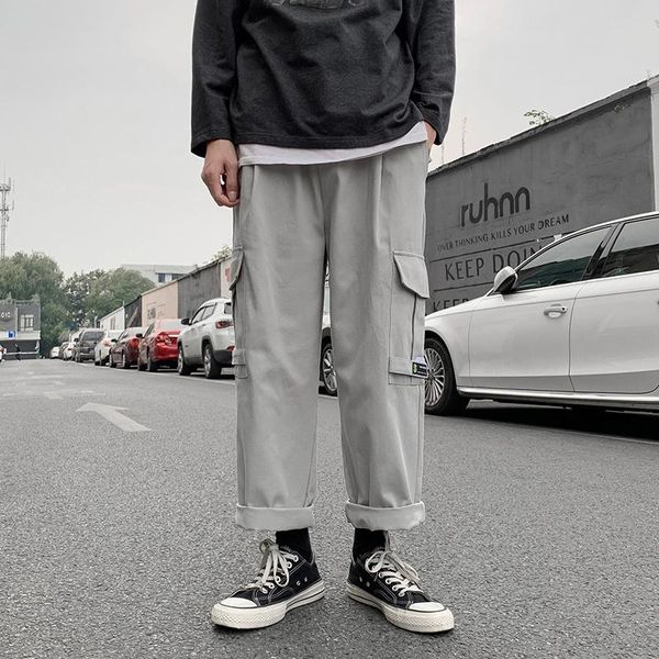 men's pants harajuku fashion korean streetwear jogger men casual clothing elastic waist cargo trousers, Black
men's pants harajuku fashion korean streetwear jogger men casual clothing elastic waist cargo trousers, Black