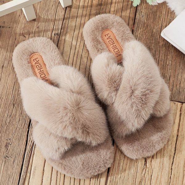 slippers trend of winter modern fashion underwear slippers false furry cross open toe not slip only elegant shoes ladies 1czd, Black
slippers trend of winter modern fashion underwear slippers false furry cross open toe not slip only elegant shoes ladies 1czd, Black