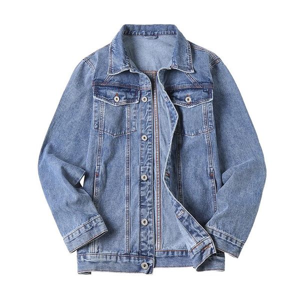 men's jackets 2021 denim jacket light blue men fashion design spring large male oversized jean, Black;brown
men's jackets 2021 denim jacket light blue men fashion design spring large male oversized jean, Black;brown