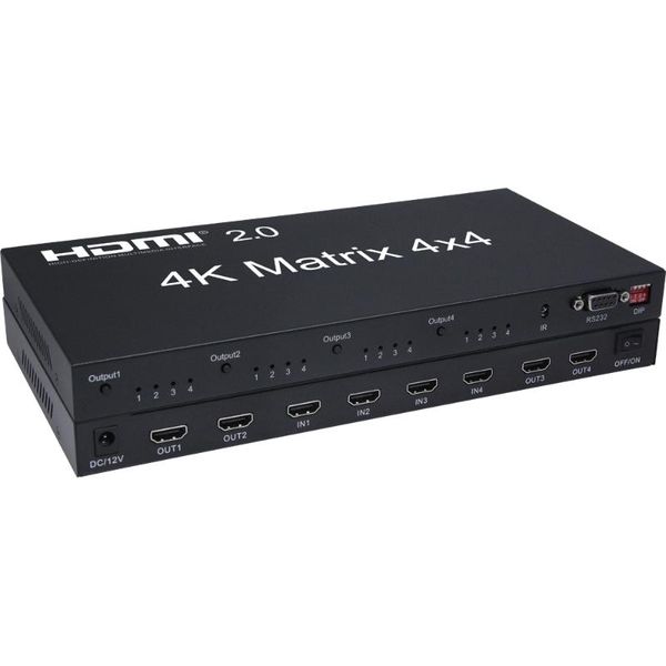 audio cables & connectors 2.0 matrix 4x4 splitter switcher 4 in out true with rs232 edid control hdcp 4kx2k/60hz switch
audio cables & connectors 2.0 matrix 4x4 splitter switcher 4 in out true with rs232 edid control hdcp 4kx2k/60hz switch