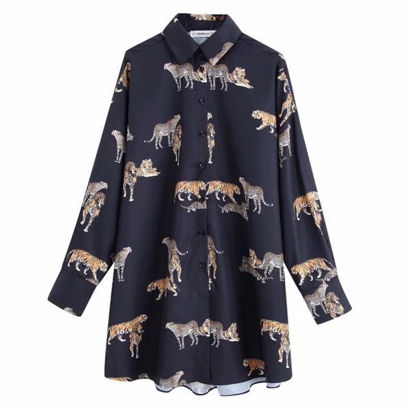 women's blouses & shirts 2021 vintage woman animal print loose kimono woman's wild shirt chic chemise, White
women's blouses & shirts 2021 vintage woman animal print loose kimono woman's wild shirt chic chemise, White