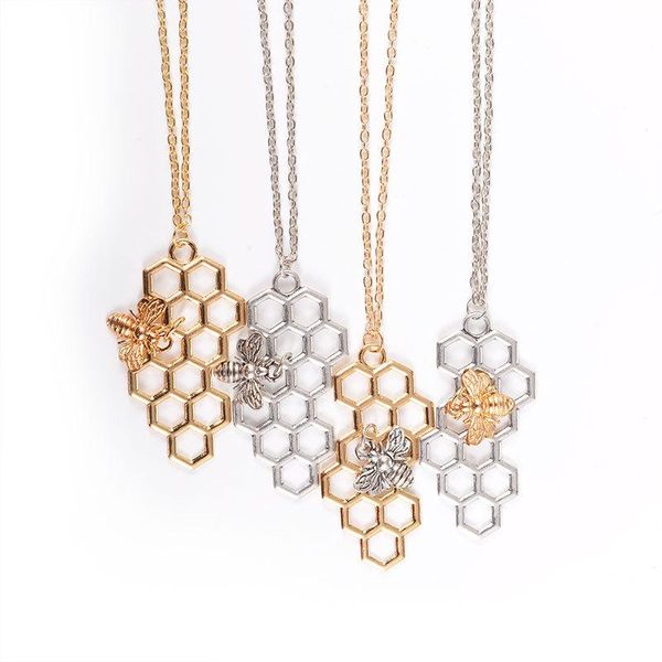 pendant necklaces fashion creative honeycomb bee animal insect choker necklace simple jewelry party birthday gift for girlfriend lover, Silver
pendant necklaces fashion creative honeycomb bee animal insect choker necklace simple jewelry party birthday gift for girlfriend lover, Silver