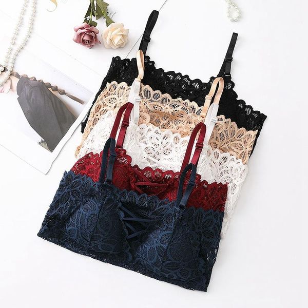 bras lace lingerie underwear women floral bralette seamless wireless bra padded white red blue black apricot for, Red;black
bras lace lingerie underwear women floral bralette seamless wireless bra padded white red blue black apricot for, Red;black