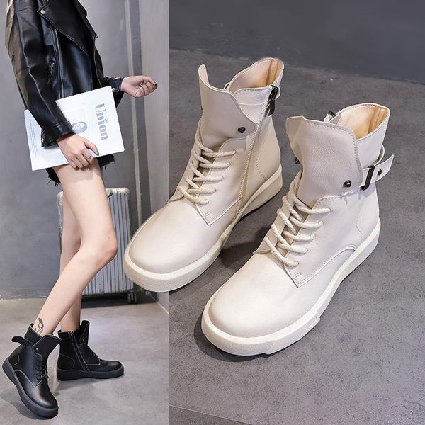 boots flat with lace-up casual women autumn ankle solid vintage short round toe winter shoes plus size, Black
boots flat with lace-up casual women autumn ankle solid vintage short round toe winter shoes plus size, Black