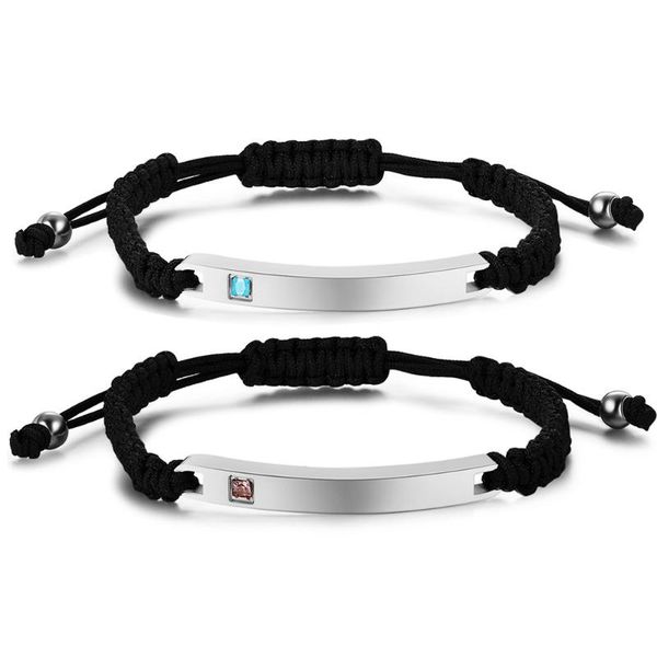 charm bracelets on hand couple black braided rope stainless steel fabric l bracelet accessories for jewelry gifts women man, Golden;silver
charm bracelets on hand couple black braided rope stainless steel fabric l bracelet accessories for jewelry gifts women man, Golden;silver