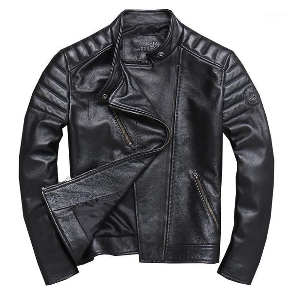 men's leather & faux 2021 black men biker's jacket stand collar plus size 5xl genuine cowhide russian autumn slim fit coat
men's leather & faux 2021 black men biker's jacket stand collar plus size 5xl genuine cowhide russian autumn slim fit coat