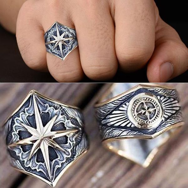 cluster rings stylish men ring trendy two tone engraved finger punk styles biker cool vintage metal jewelry gift size 8-13, Golden;silver
cluster rings stylish men ring trendy two tone engraved finger punk styles biker cool vintage metal jewelry gift size 8-13, Golden;silver