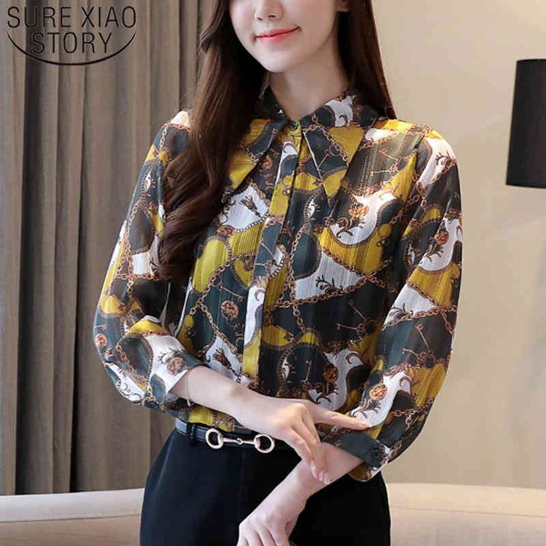 korean fashion clothing chiffon button print women's blouse elegant vintage floral women blusas mujer de moda 8520 50 210508, White
korean fashion clothing chiffon button print women's blouse elegant vintage floral women blusas mujer de moda 8520 50 210508, White